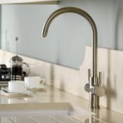 Proboil ‘3-In-1’ Swan Neck, Brushed Nickel Kitchen Tap. PCT3002RMC