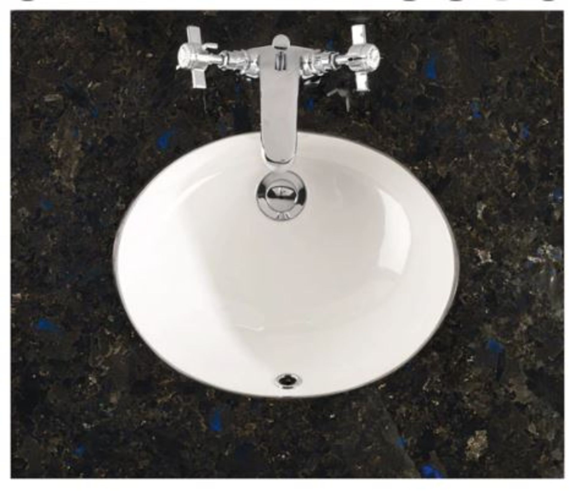 RRP £600. Savoy Old English 800mm (790mm actual), Blue Granite, One Tap Hole Vanity Worktop With C..