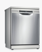 - Item Description - Bosch Serie 6 SMS6ZCI00G Freestanding Dishwasher, Silver Inox - Grading info -
