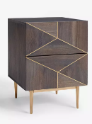 - Item Description - John Lewis + Swoon Mendel Bedside Table, Grey - Grading info - DEL 51229772