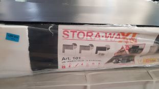 (235/Mez) RRP £165. Toomax Stora Way Plus XL 1270L Garden Storage Box Anthracite. (Packaging Open...