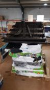 (236/Mez) Keter Lot _ Contents Of Pallet. To Contain Keter Storage Unit Parts To Include Store It...