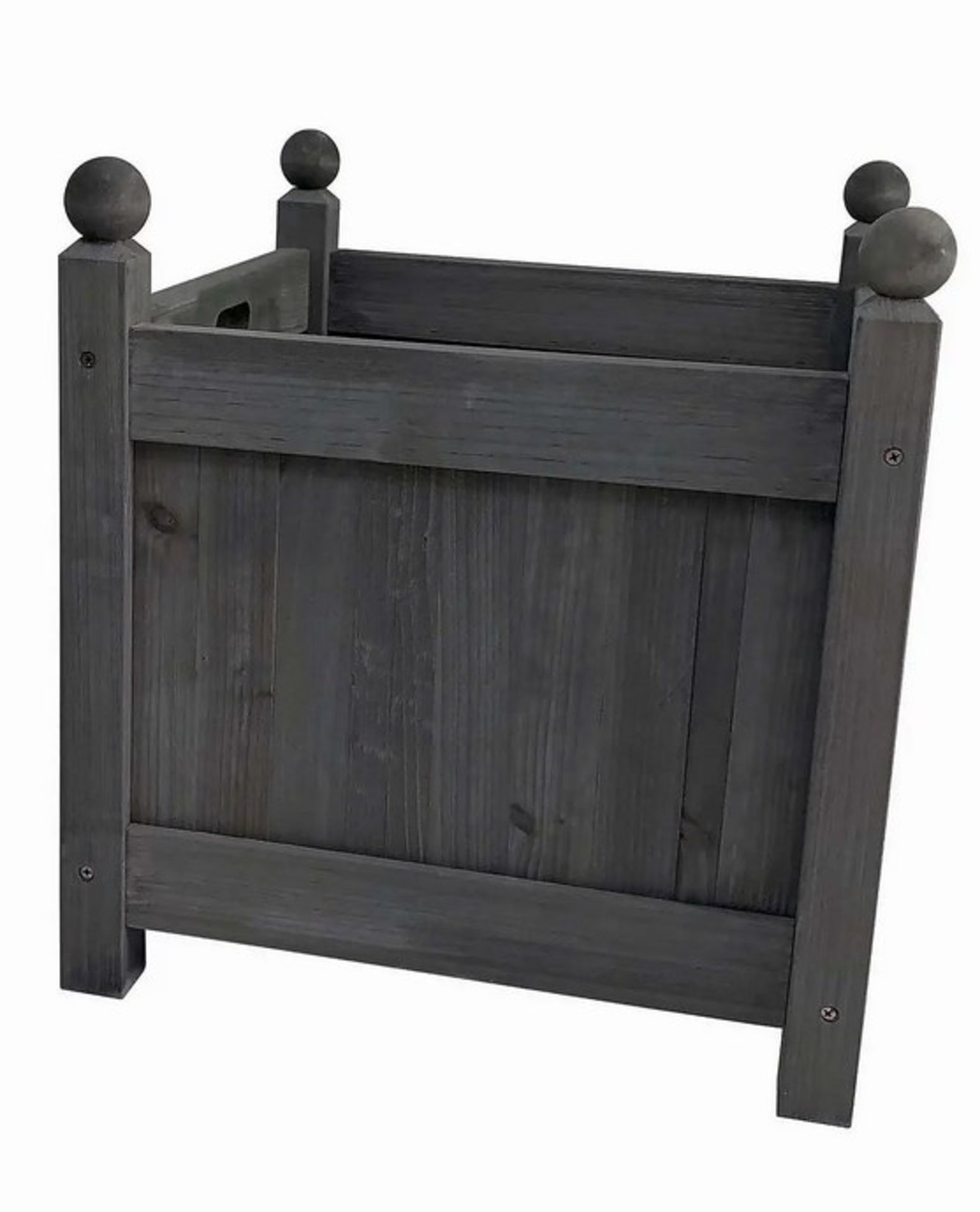 (211/Mez/1C) Lot RRP £96. 3x Large Square Wooden Planter Grey RRP £32 Each. Dimensions: (H50 x W4...