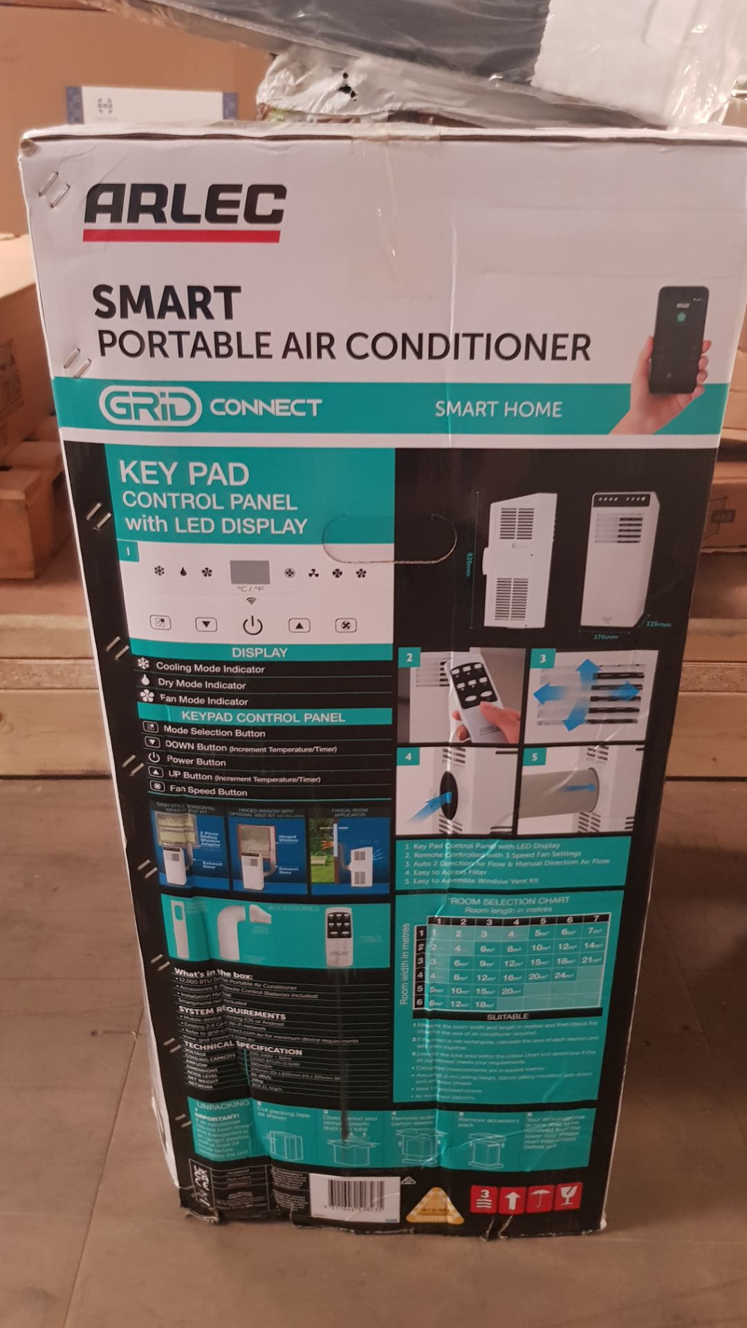 (3/Mez) RRP £500. Arlec 12000 BTU Smart Portable Air Conditioner Wifi. Powerful 12000 Btu Air Con... - Image 5 of 10