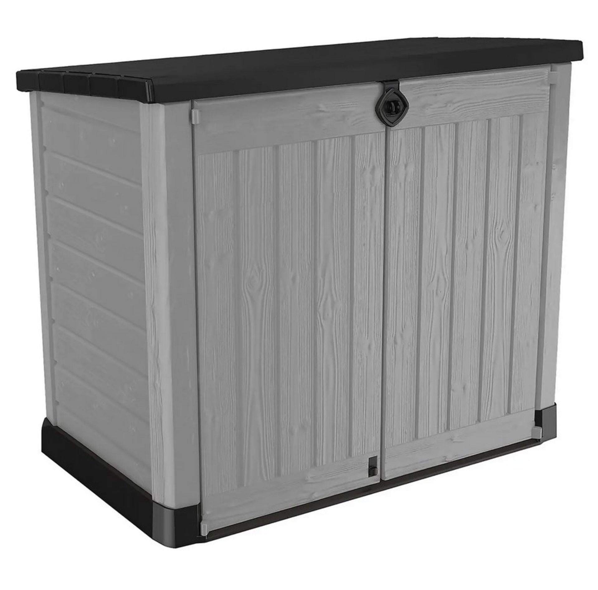 (38/Mez/P9) RRP £190. Keter Store It Out Ace Grey/Black Outdoor Garden Shed. 1200L Capacity. Eleg... - Image 4 of 6