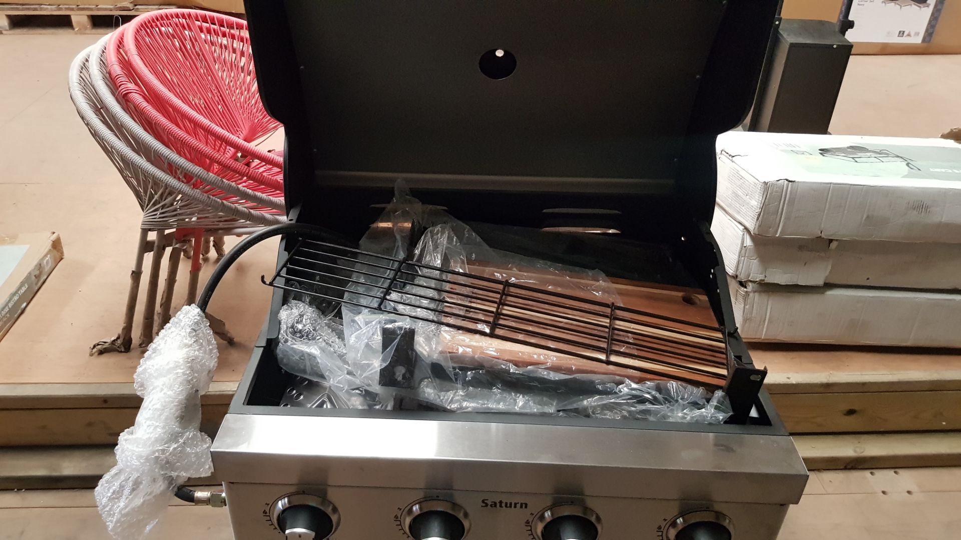 (6/Mez) RRP £520. Outback Saturn Hybrid 4 Burner Gas BBQ. (Built Item Appears Clean, Unused). - Image 8 of 19