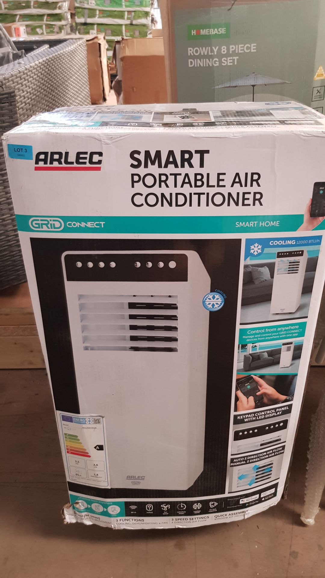 (3/Mez) RRP £500. Arlec 12000 BTU Smart Portable Air Conditioner Wifi. Powerful 12000 Btu Air Con... - Image 4 of 10