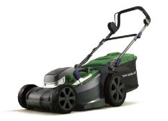 (44/Mez/P5) RPR £219. Powerbase 37cm 40V Cordless Lawn Mower. 7 Cutting Heights. 40L Hybrid Grass...