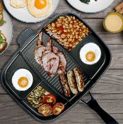 (142/6O) Lot RRP £75. 3x Kitchen/Cooking Items. 1x The Lazy Man Pan, 5 In 1 Breakfast Pan, RRP £3...