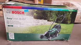 (10/MR1F) RRP £345 (When Complete). Bosch Easy Rotak 36 550 Cordless Lawnmower. Contents Are Clea...