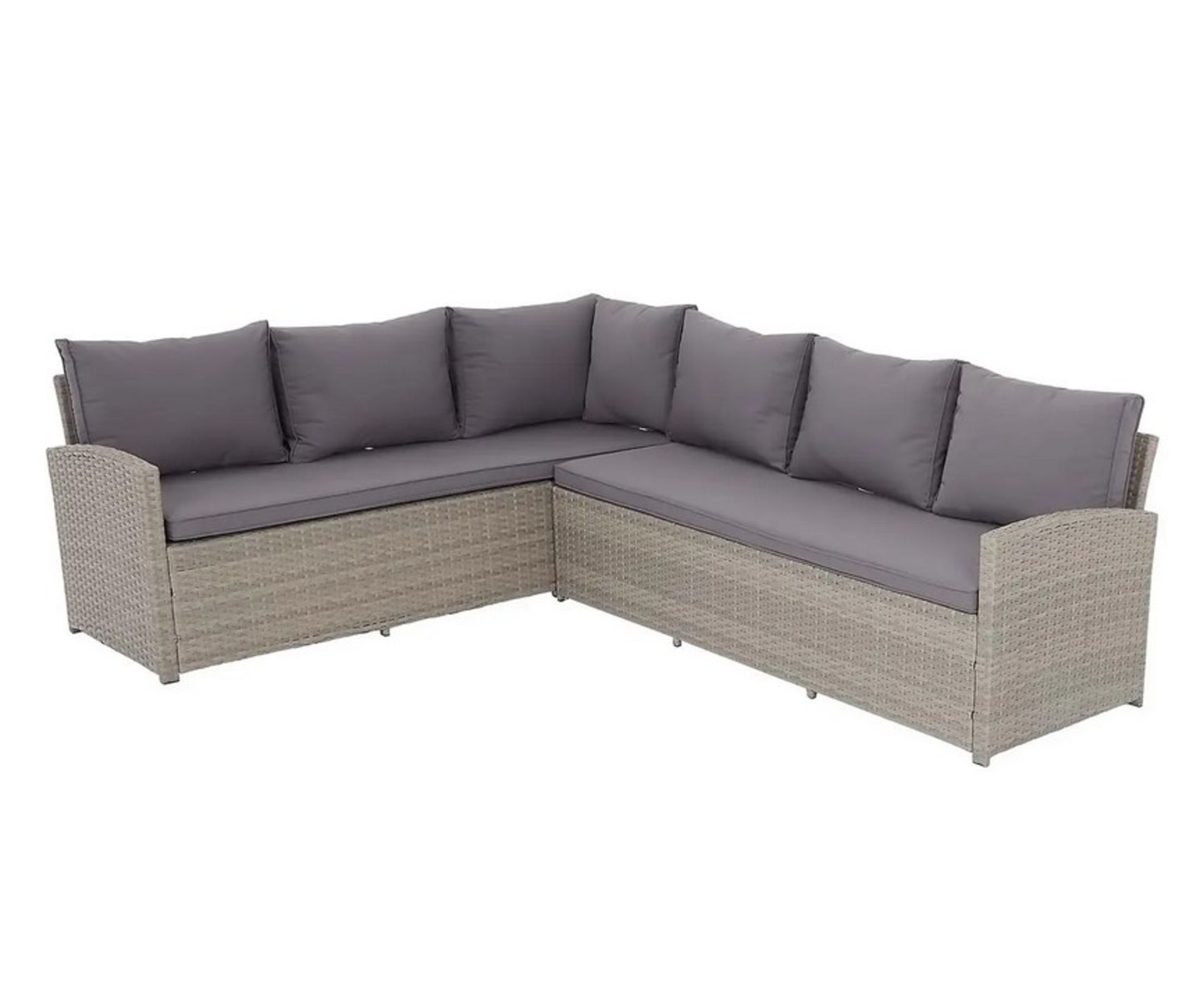 (16/Mez/P14) RRP £850. Matara Grey Rattan Corner Garden Sofa Set. Ideal For Both Indoor And Outdo... - Image 3 of 7