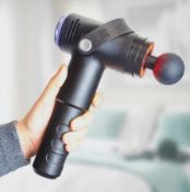 (139/6K) Lot RRP £195. 3x Cordless Hammer Massager With Heat Function. Rechargeable, 5 Interchang...