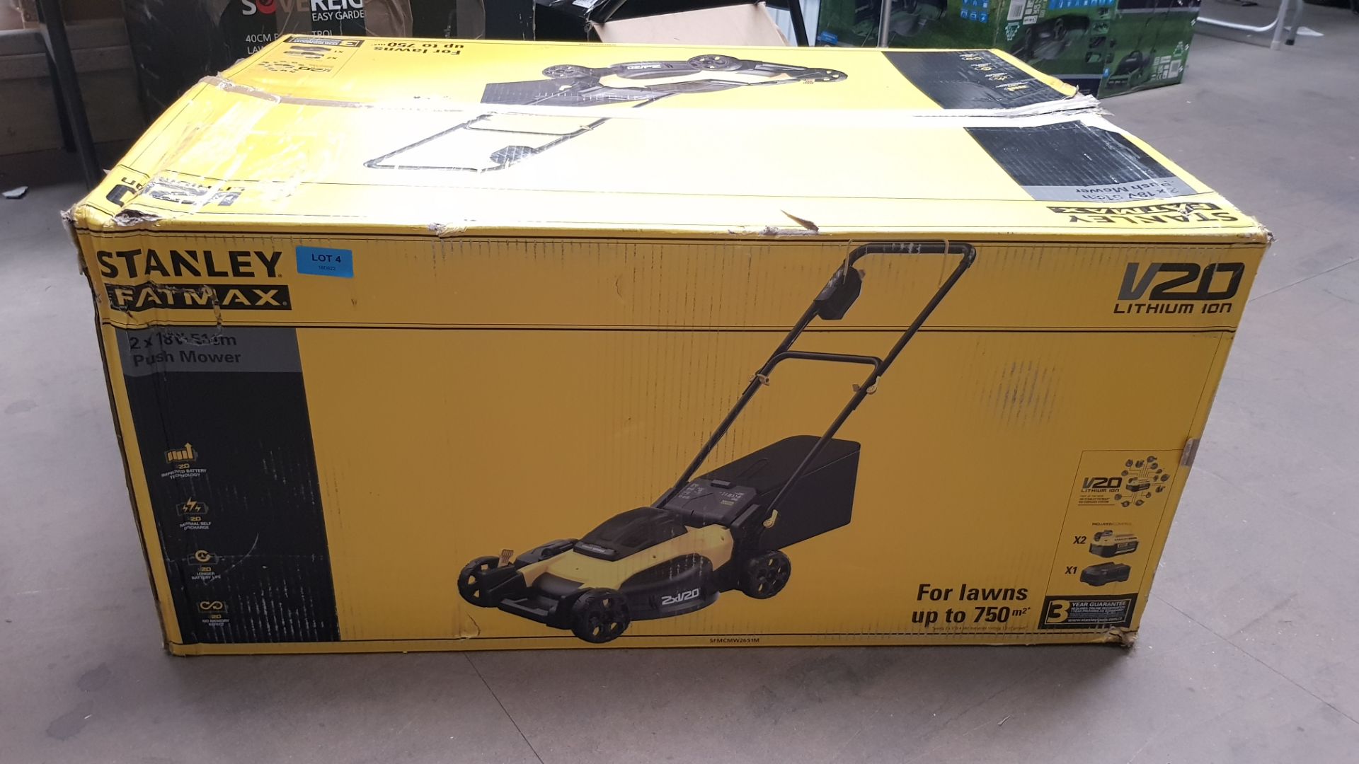 (4/Mez) RRP £420. Stanley FatMax V20 36V 51cm Cordless Lawn Mower. 5 Cutting Heights From 25-57mm... - Image 6 of 6