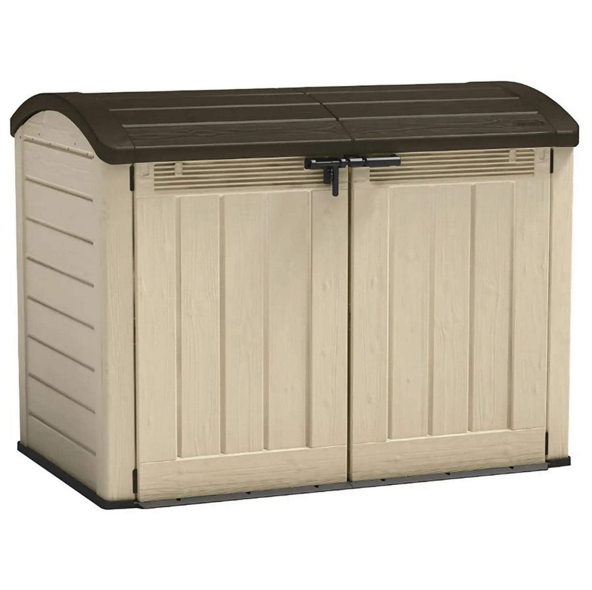 (21/Mez/P11) RRP £395. Keter Store It Out Ultra Outdoor Garden Shed Black/Beige. 2000L Capacity.... - Image 4 of 6