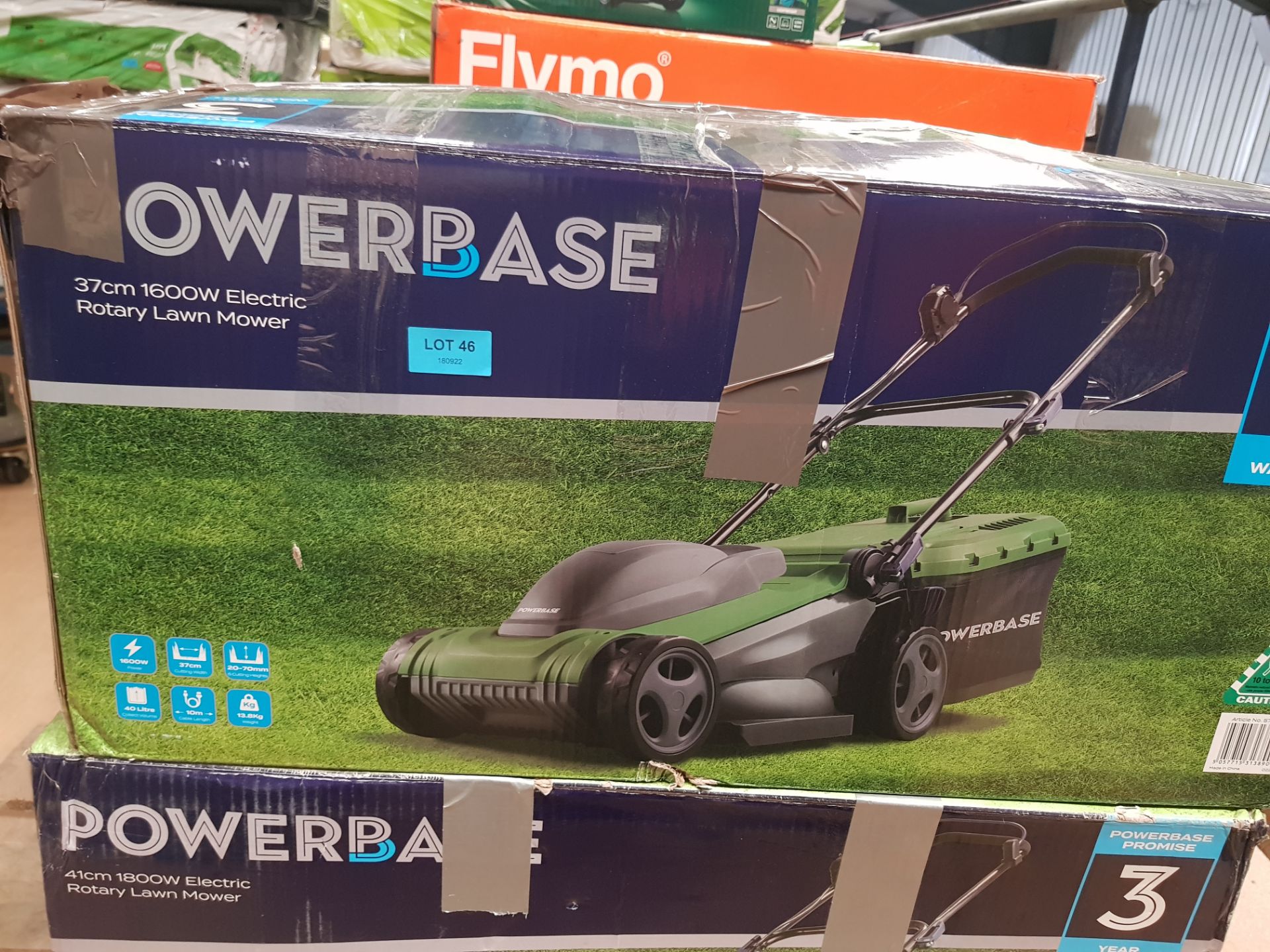 (46/Mez/P6) Lot RRP £228. 2x Powerbase Items. 1x 37cm 1600W Electric Rotary Lawn Mower RRP £99. 1... - Image 7 of 8