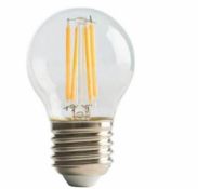 50 x LED Classic Clear Filament Bulb E27 Dimmable 810 Lumen 6 Watt 60mm x 107mm