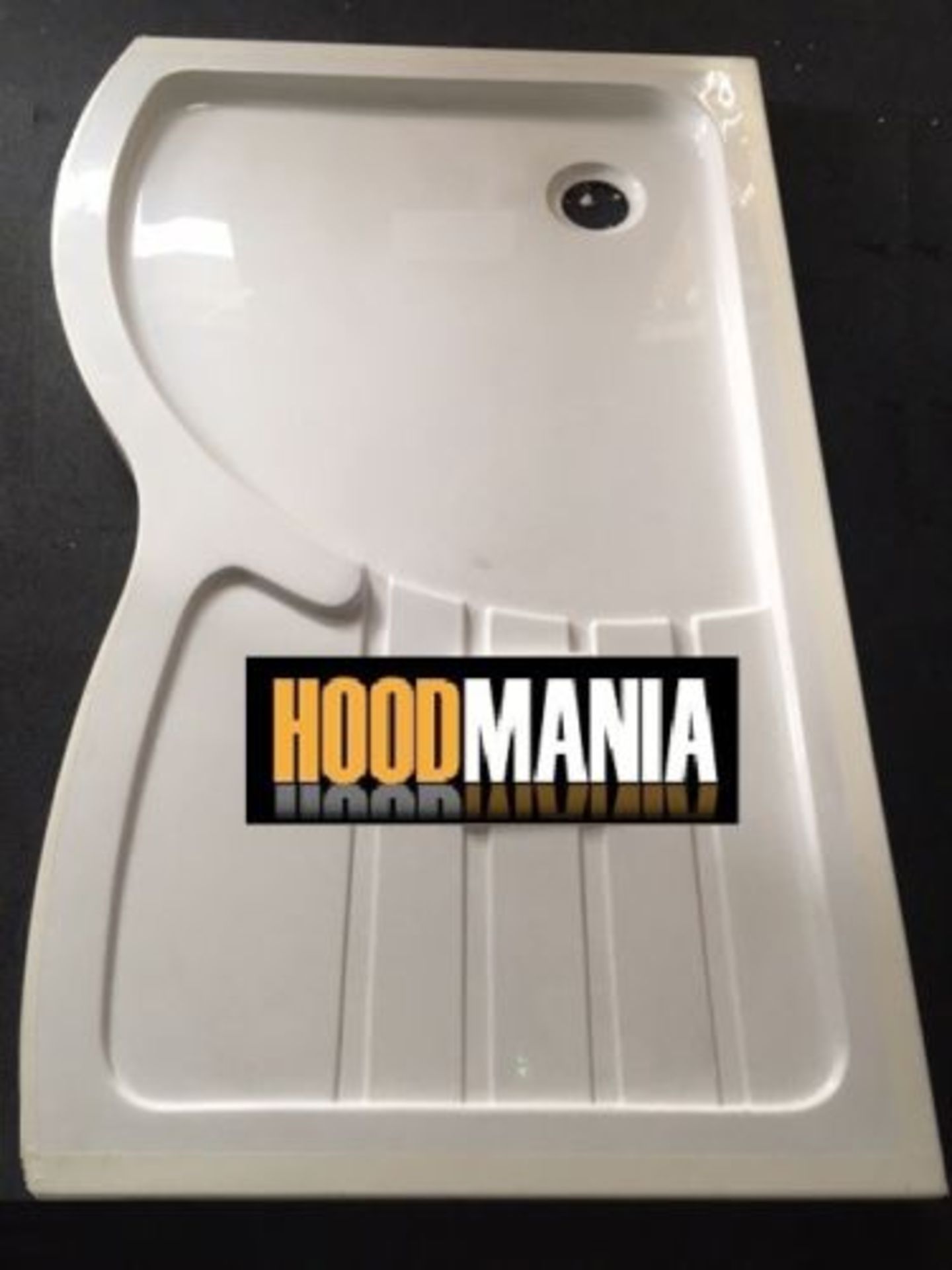 10 x Left Hand Curved Bathroom Shower Tray Lightweight Walk In 1400mm x 900mm TT1490L