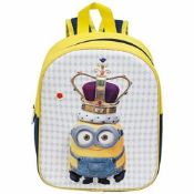 12 x Les Minions Children's Backpack Yellow Christmas Gift Present Led Light Up New