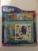 20 x Disney Finding Dory Sticker Sequin Board Set 4 Boards And Glue Kids Craft