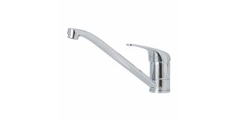 5 x Huka Chrome Effect Top Lever Tap Single Lever Kitchen Mixer Low Pressure 0.6 Bar