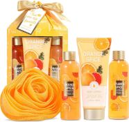 5 x 4 Piece B and E Orange Spice Spa Gift Sets - RRP 19.54 ea