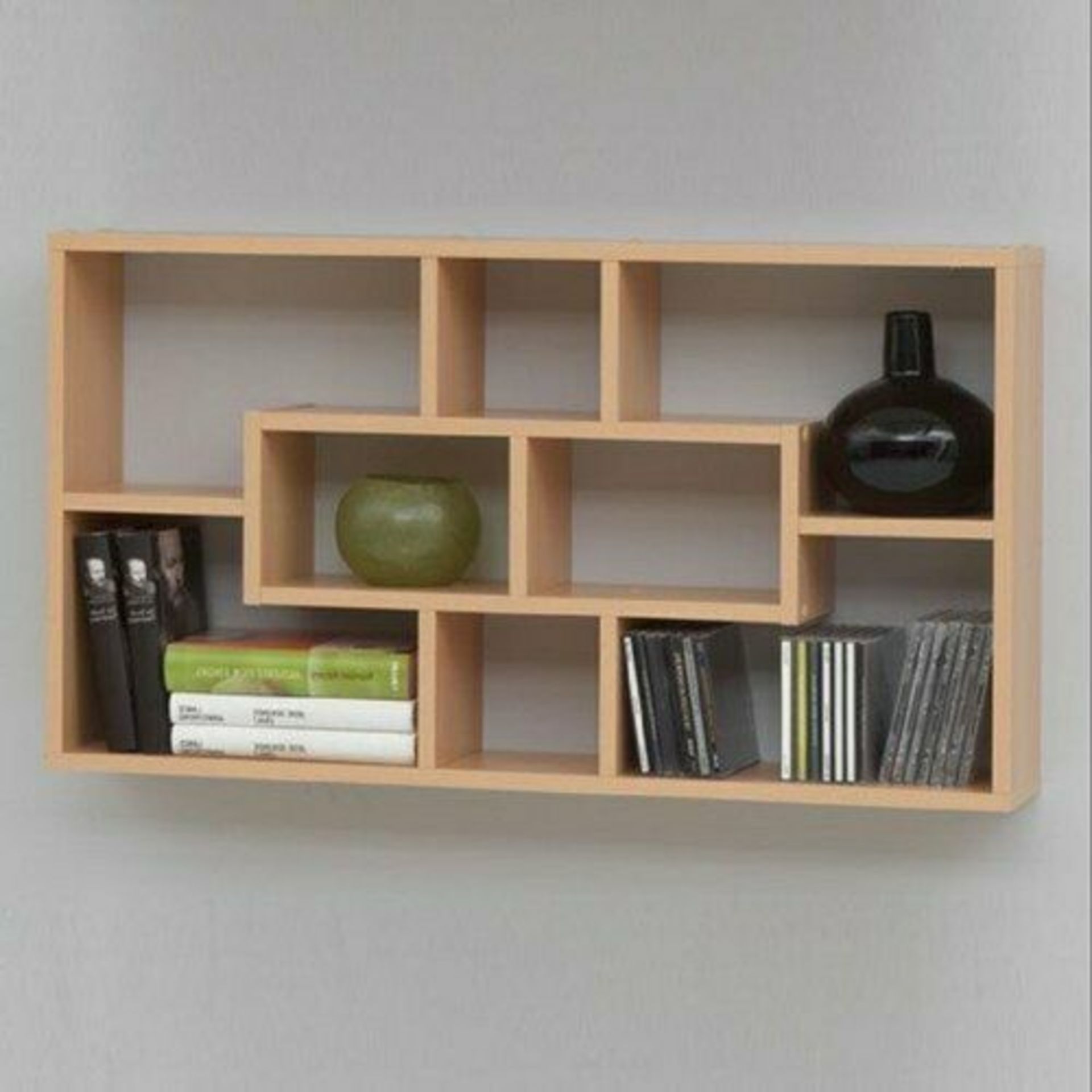 3 x Lasse Display Shelving Decorative Designer Wall Shelf OAK