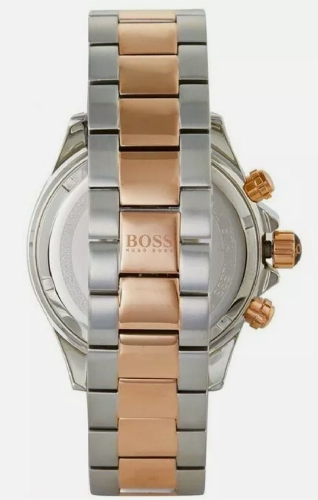 Hugo Boss 1513339 Men's Ikon Two Tone Rose Gold & Silver Chronograph Watch - Image 3 of 7