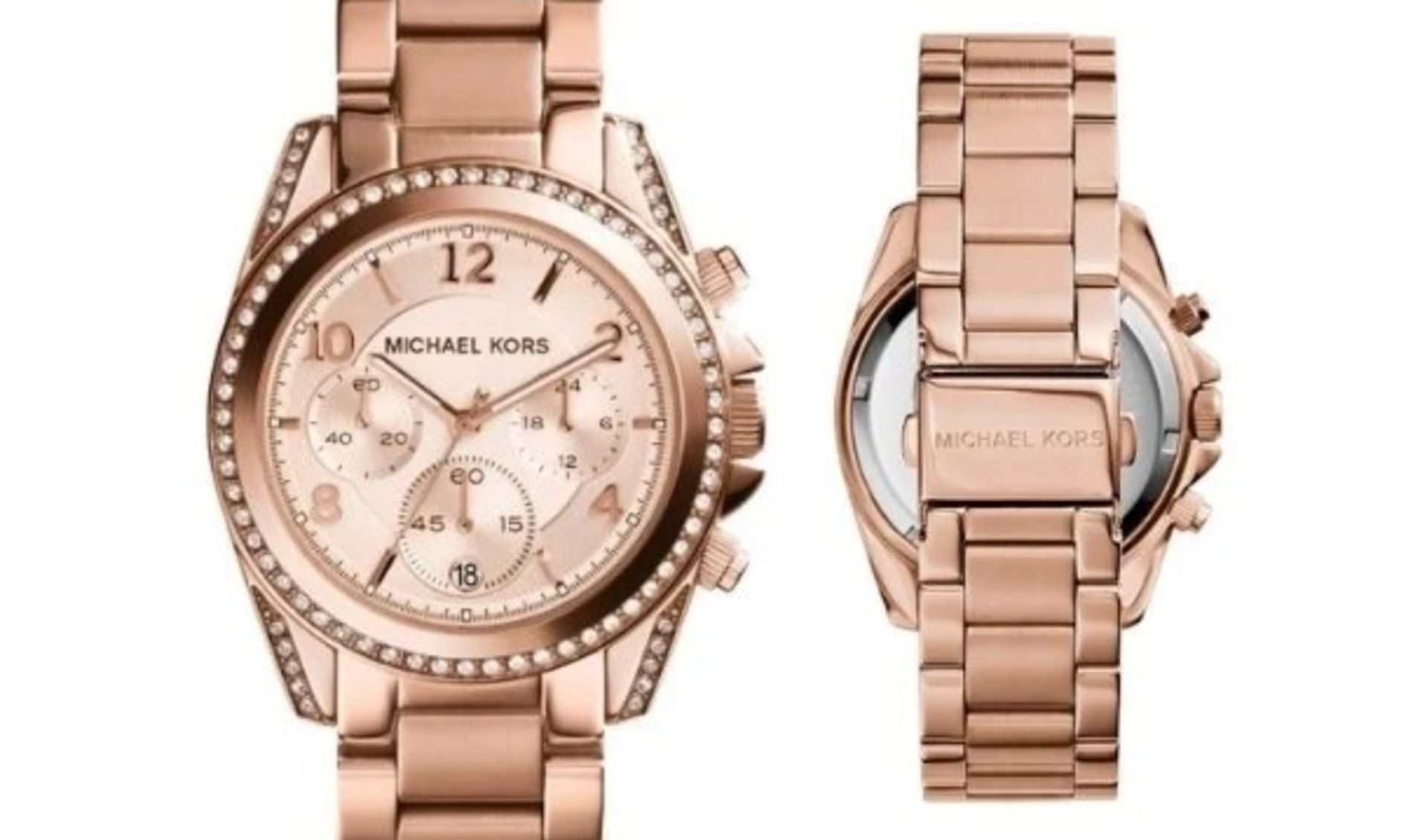 Michael Kors MK5263 Ladies Blair Chronograph Watch - Image 5 of 10