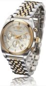 Emporio Armani AR0396 Men's two Tone Gold & Silver Quartz Chronograph Watch