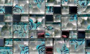 10 Square Metres - High Quality Glass/Stainless Steel Mosaic Tiles