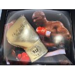 Evander Holyfield Signed Boxing glove with COA