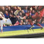 Signed framed image of 'Juan Mata' playing for Manchester United Football Club with COA