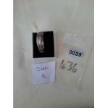 Sterling Silver Men's 6 Mm Wedding Band. Diamond Cut Engraved RRP £89