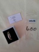 Titanium and Silver Men's Wedding/Dress Ring 4 Mm RRP £139