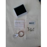 Rhodium Plated Set High Quality Cz Fancy Wishbone Shaped Wedding/Dress Ring. Size M RRP £89
