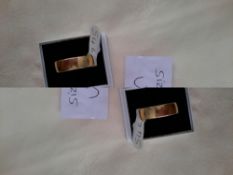 Silver Gold Plated Wedding Band RRP £75