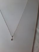 Cubic Zirconia Pendant with Necklace RRP £39.99