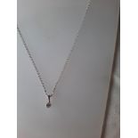 Cubic Zirconia Pendant with Necklace RRP £39.99