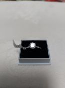 Rhodium Plated Cz Solitaire Engagement/Dress Ring Approx. 1.0 Carat RRP £195 Size N