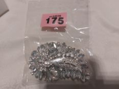 Crystal Beaded Hairpiece with Comb and Horseshoe
