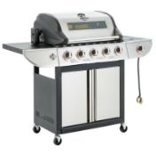 Title: (7/P) RRP £249. Uniflame Classic 5 Burner Glass Window Gas Grill With Side Burner. 74.5 x
