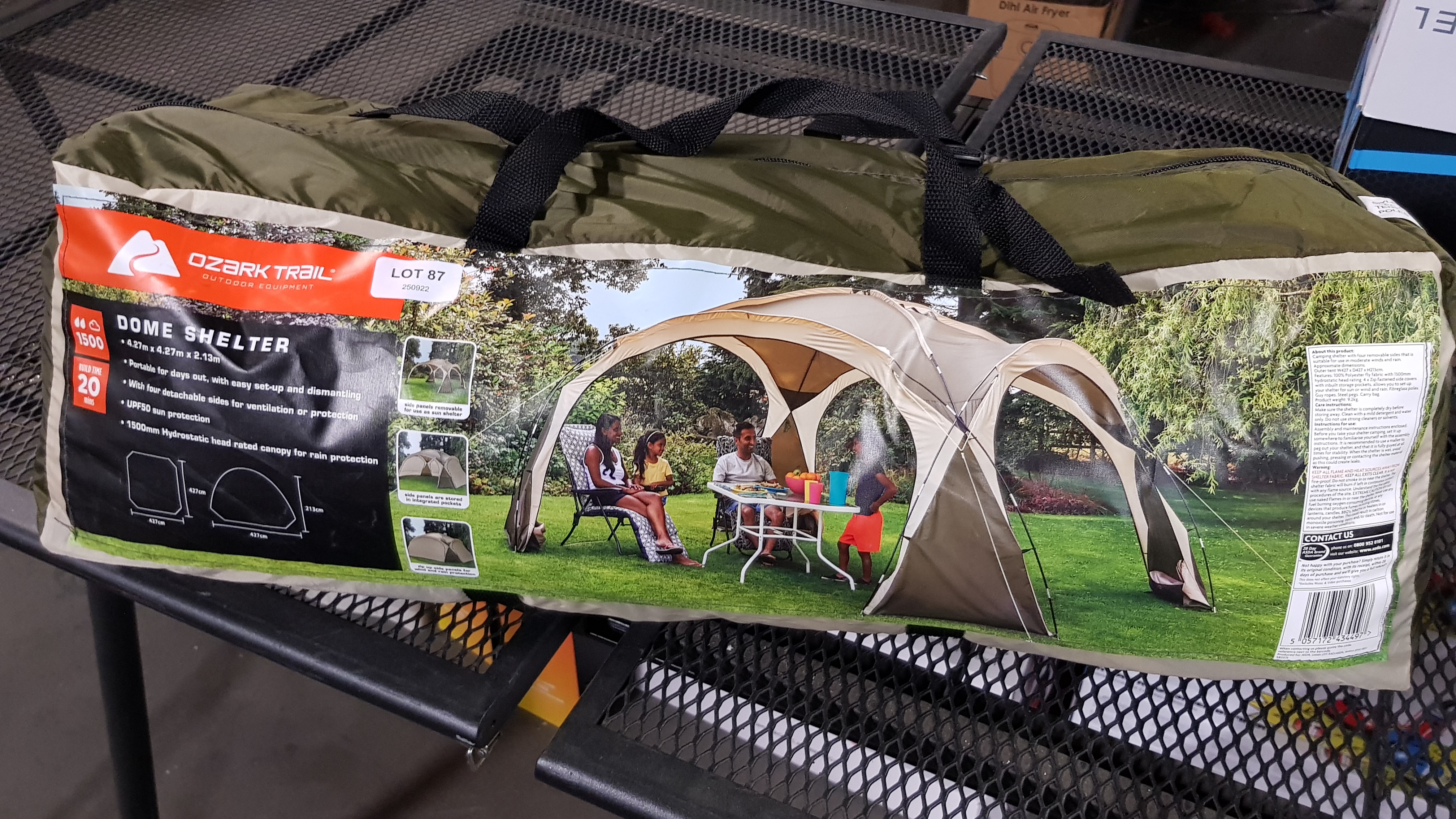 Title: (87/7B) RRP £89. Ozark Trail Dome Shelter Grey. Designed With A Clear 360-Degree View So - Image 5 of 5