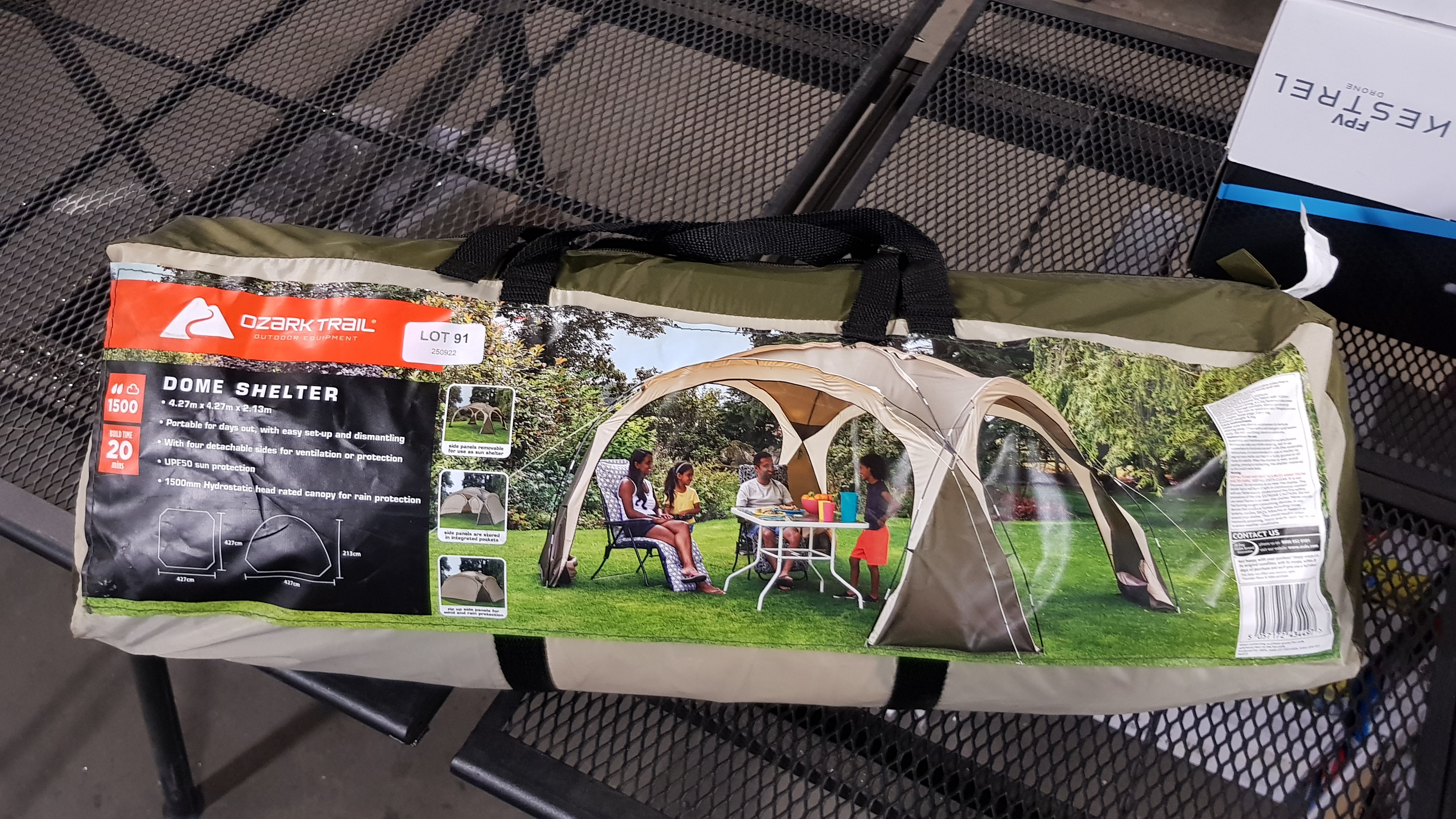 Title: (91/7B) RRP £89. Ozark Trail Dome Shelter Grey. Designed With A Clear 360-Degree View So - Image 5 of 5