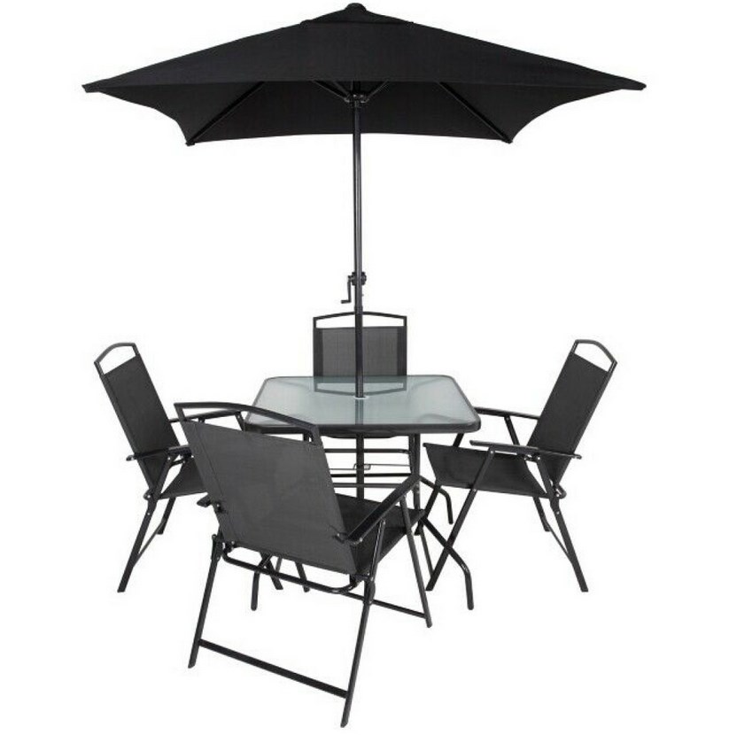 Title: (43/6C) RRP £149. Miami 6 Piece Patio Set Charcoal. Matching Linen colour scheme. Chairs - Bild 2 aus 4