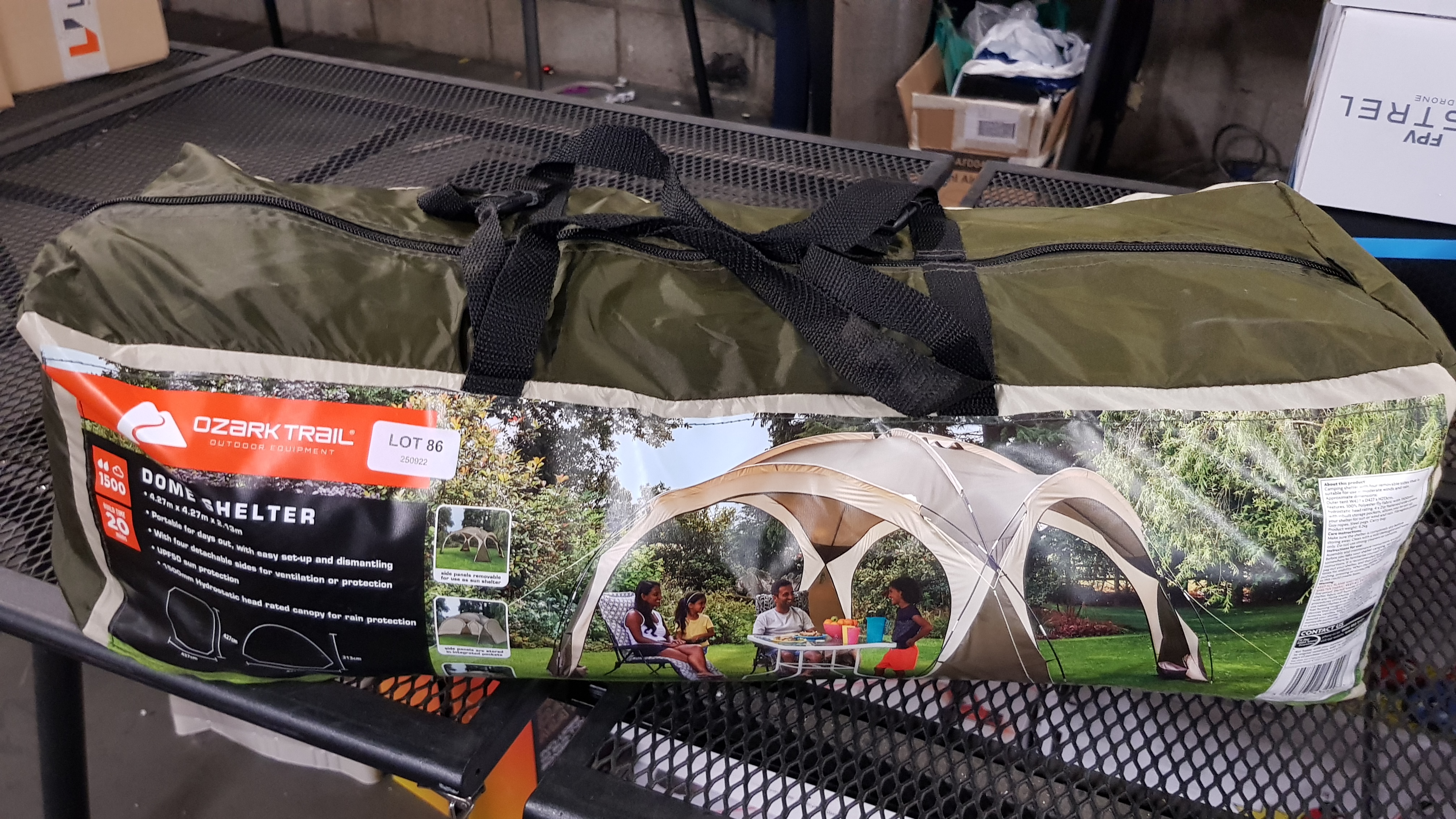 Title: (86/7B) RRP £89. Ozark Trail Dome Shelter Grey. Designed With A Clear 360-Degree View So - Image 5 of 5