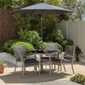 Title: (1/P) RRP £379. Jakarta 6 Piece Rattan Patio Set. Lot Contains 4x Chairs With Cushions, 1x