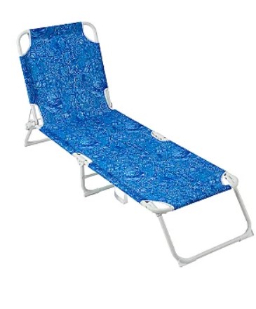 Title: (138/7K) Lot RRP £65. 2x Blue Ocean Print Garden Furniture Items. 1x Sun Lounger RRP £30. - Image 4 of 11