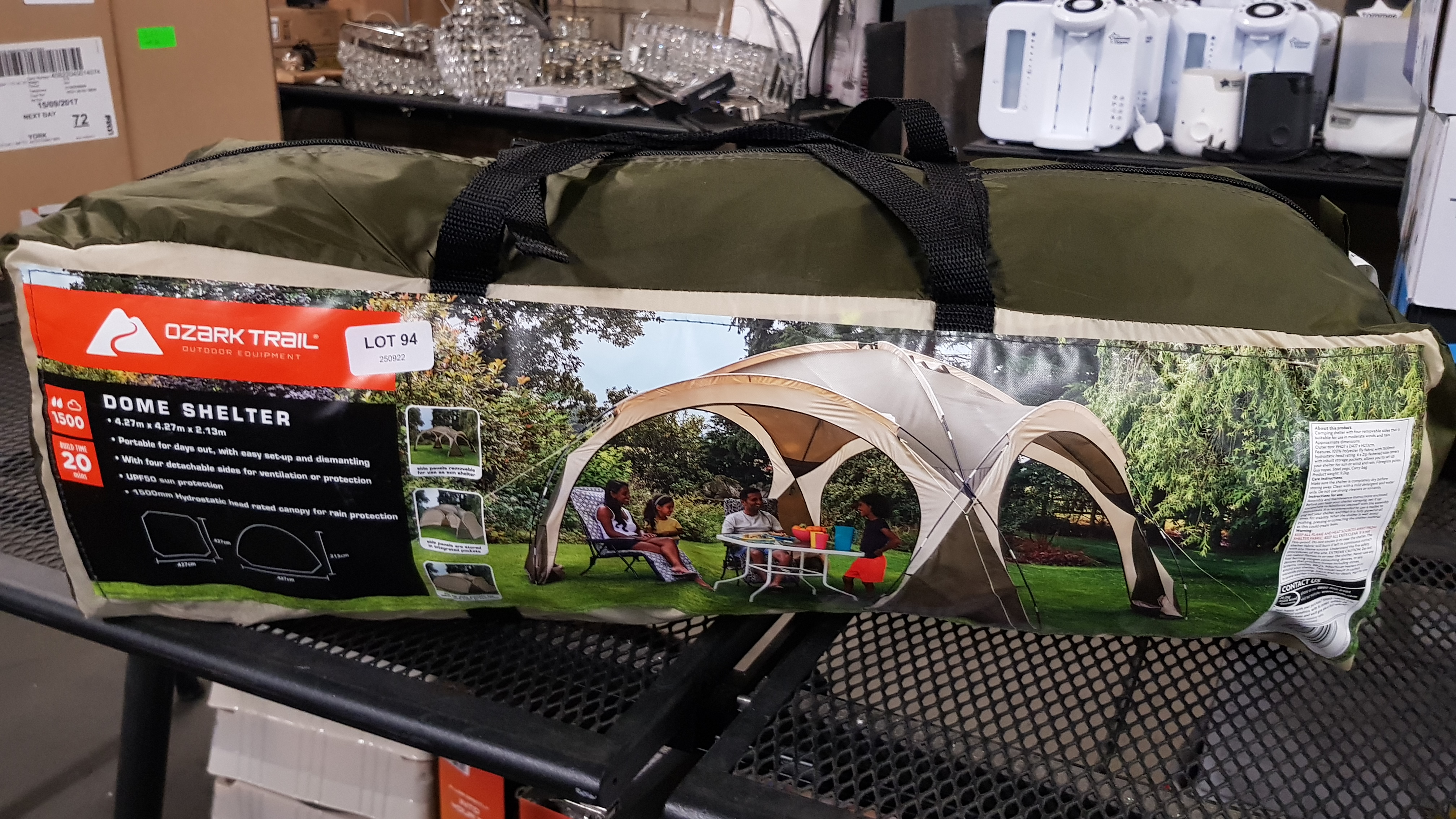 Title: (94/7B) RRP £89. Ozark Trail Dome Shelter Grey. Designed With A Clear 360-Degree View So - Image 5 of 5