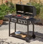 Title: (31/6F) RRP £449. Uniflame Classic Gas & Charcoal Combi Grill. Removable Heavy Duty Porcelain