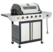 Title: (6/6E) RRP £249. Uniflame Classic 5 Burner Glass Window Gas Grill With Side Burner. 74.5 x